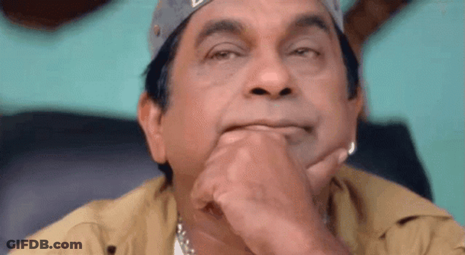 Brahmanandam waiting blankly